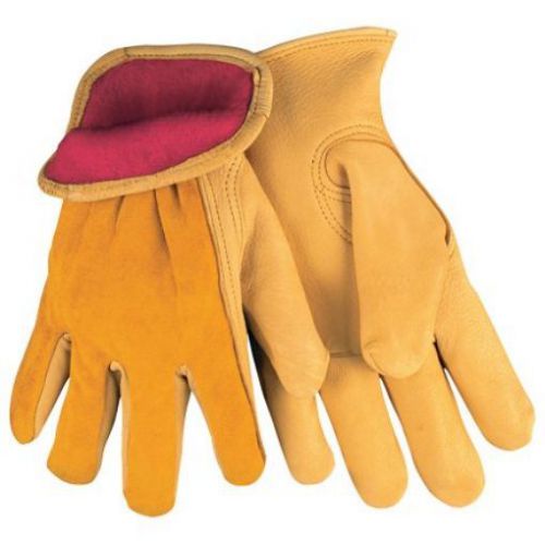 Aviditi GLV1067M Deerskin Leather Drivers Gloves Lined  Medium  Tan (Case of 3)