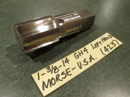 EXC. USED COND. (1.375-14) 1-3/8&#034;-14- GH4- LEFT HAND BOTT TAP- MORSE - (422)