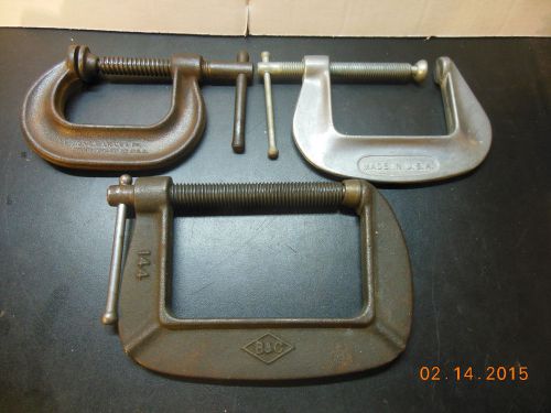 2in.,3in., 4in.c- clamps-j.h.williams, craftsman, b&amp;c for sale