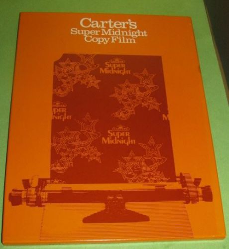 Carters Super Midnight Black Carbon 100 Sheet Copy Paper VTG NEW in Original Box