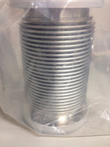 Stainless steel bellows hose iso-kf 80 kf80 flange, length 6.75&#034; vacuum for sale
