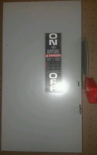 GE Heavy Duty Safety Switch 60 amp/600 Volt/60 HP THN3362