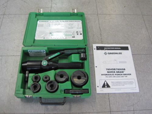 Greenlee 7804SB Quick Draw Hydraulic Punch Driver Set 3/4 - 2&#034;