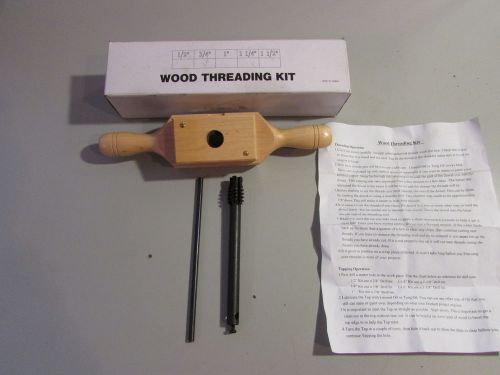 Wood threading tap &amp; die kit 3/4” for sale