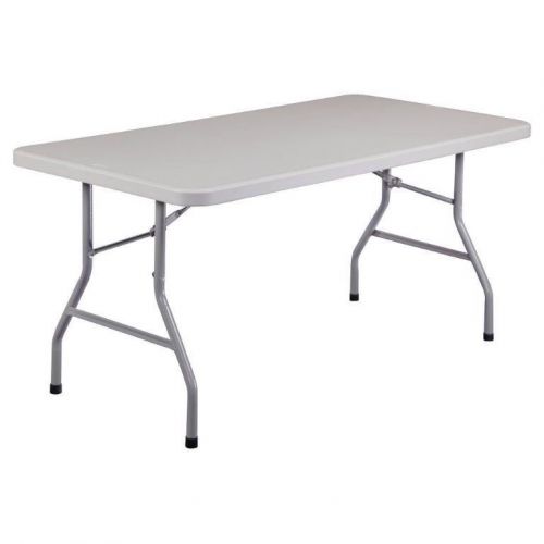 1000 Pound Capacity, 60X30X29 Folding Steel Frame Folding Table