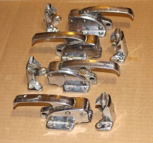 4  antique feezer / ice box handles / pulls  with latch post? -  n. l co.8143 for sale