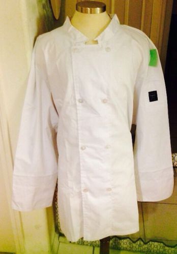 Chef Revival 24/7 Double Breasted Chef Coat White Poly-Cotton Size 5XL Pearl Btn