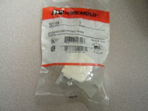 LOT of 4 WIREMOLD WIRE MOLD V2110A ENTRANCE END FITTING IVORY, NOS