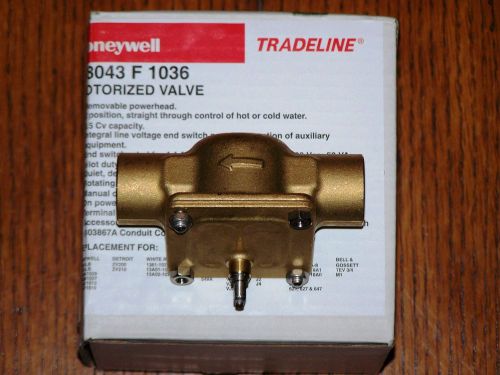 Honeywell v8043f1036  3/4 &#034; zone valve – valve only (no powerhead) -- new/unused for sale