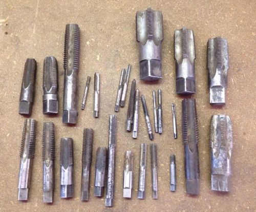 LOT: Assorted Tap  Machinist Tooling 28 Pieces - Vintage - Barn Find