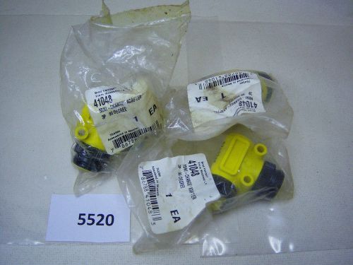 (5520) lot of 3 brad harrison mini change adapter 3 pin 90 degree 41048 for sale