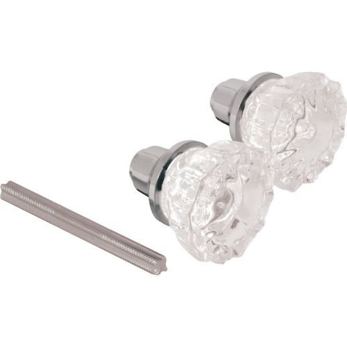 Prime-Line Products E 2328 Glass Door Knob and Spindle Set, 2-Inch, Chrome
