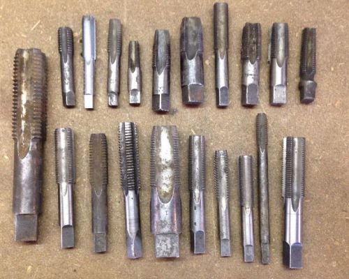 LOT: Assorted Tap  Machinist Tooling 20 Pieces - Vintage - Barn Find