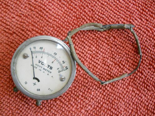 Antique Vintage Hoyt Meter Volt Meter tester Made in USA Original Old Classic