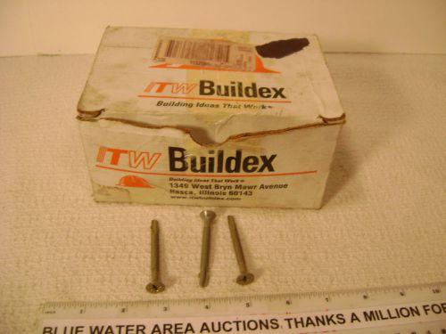 (250) itw buildex # 1092057, 1132086, tek screws # 12-24 x 2 1/4&#034;, pfh teks / 4 for sale
