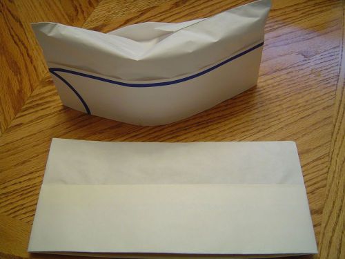 41 Disposable Paper Cook’s Hats - White – Size 7-1/4