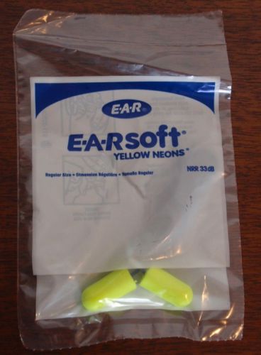 Corded 3M E-A-Rsoft Soft Foam Ear Plugs - 100 Loose Pairs - Metal Detectable