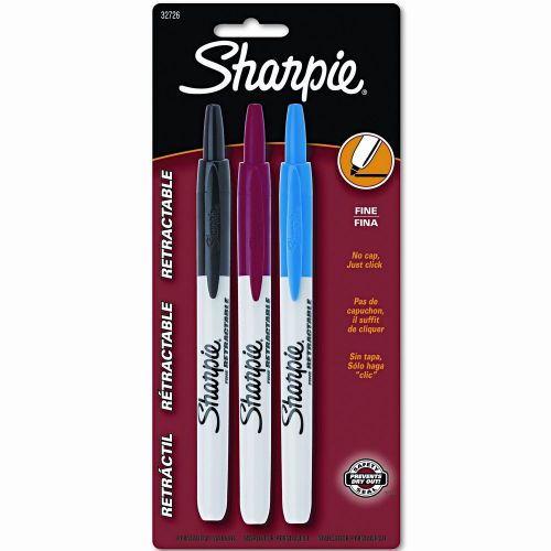 Sharpie® Retractable Permanent Markers (3 Pack)