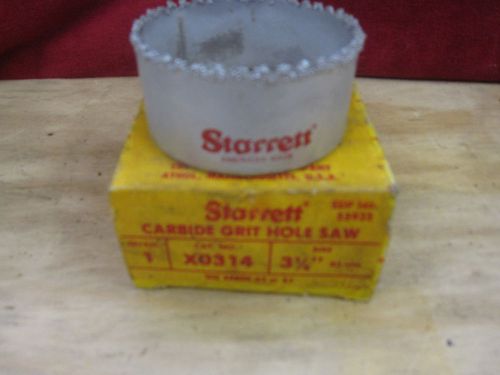 Starrett grit edge hole saw new #edp 55935 size 3 1/4&#034;  in box for sale