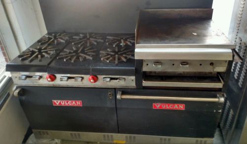 Vulcan 6 burner 24 inch grill two oven