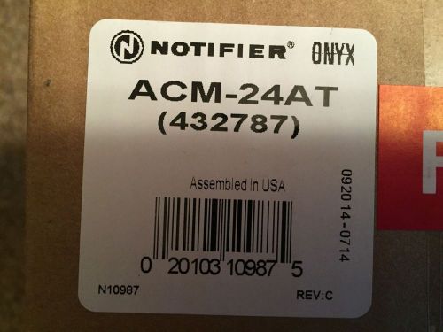 1 NEW IN THE BOX NOTIFIER ACM-24AT ANNUNCIATOR