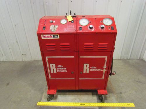 Rotunda r134a ac recovery recycling unit removed from a chrysler plant sold as for sale