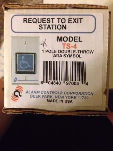 Alarm Controls Corp. Request To Exit Station Model TS-4 1 Pole Double-throw ADA
