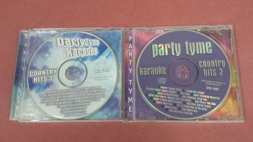 Lot of 2*** Party Tyme Karaoke / Country Hits 2 &amp; Country Hits 3 -cd02