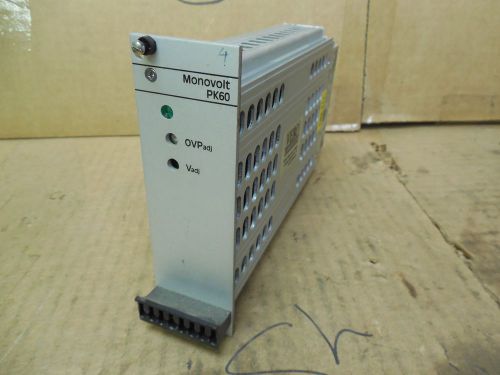 VERO Monovolt PK60-III Power Supply 116-10066F 11610066F 115/230 VAC 24V Used
