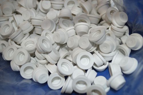 Axysaver Plastic &amp; Glass Test Tube Caps 12mm 13mm White 1000/pk AS-13MM-W