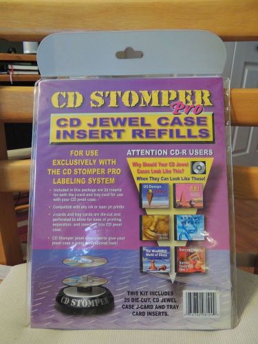 CD Stomper Pro/Cd Jewel Case Insert Refills