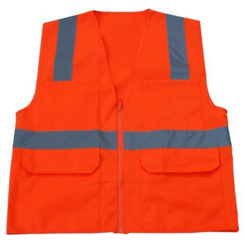 Graintex SV1443 Surveyors Safety Vest  Orange Color  XL