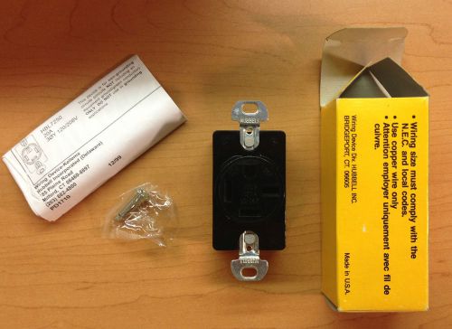 Hubbell hbl8420 receptacle 20a, 250v nema 15-20r nib [case of 10] for sale