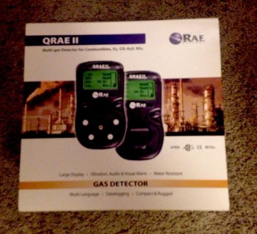 Rae Systems QRAE II   020-1111-2A0 LEL O2 H2S CO Pumped Li-Ion Rechargeable