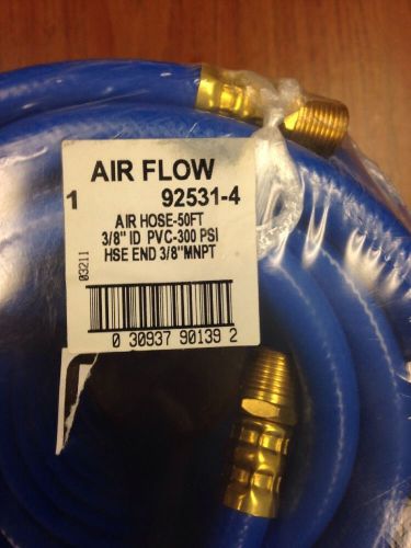 Milton air hose,92531-4, 50 ft, 3/8&#034; id, 3/8&#034; mnpt, pvc, 300 psi for sale