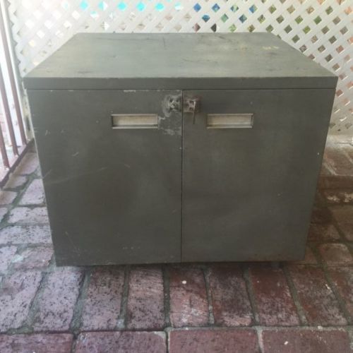 Industrial metal cabinet on wheels / casters for sale