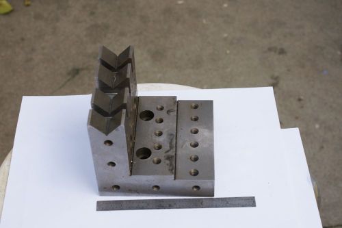 V-angle step plate toolmaker precision ground inspection 4.25x4.04.0 for sale