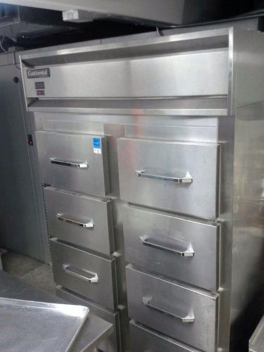 Continental DL2RS-SSF Fish File Refrigerator 8 Drawer Cooler 52&#034;