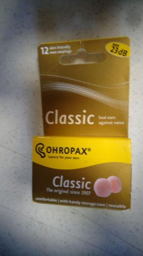 Ohropax Classic Skin Friendly Reusable Wax Ear Plugs with Case - NRR 23 dB