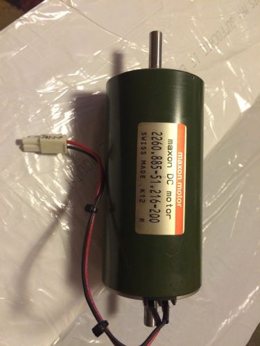 Maxon 2260.885-51.216-200 1/4in dual shaft 2260 series dc electric motor for sale