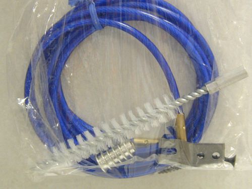 Cable brush kit for 5/8 inside diameter tubing - new - for cleaning milk hose for sale