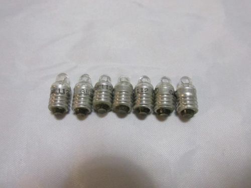 NEW NIB Lot of (7) GE 112 Miniature Lamp Bulbs .22A 1.2V TL-3 E-10 Screw Base