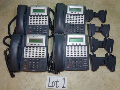 COMDIAL 7261-00 EDGE 120 LOT OF 4 TELEPHONES PHONES AND HANDSETS USED