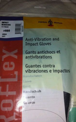 Ergodyne Proflex, Andi-Vibration and Impact Glove, #900, Large, Left, 1/2 finger