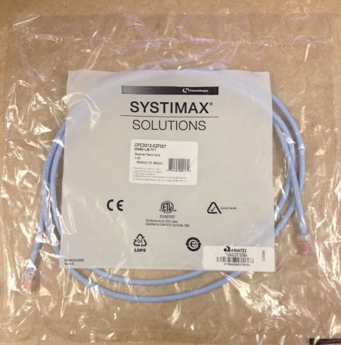 Cpc3312-02f007-ava - systimax gigaspeed xl stranded cat 6 modular patch cord, 7 for sale