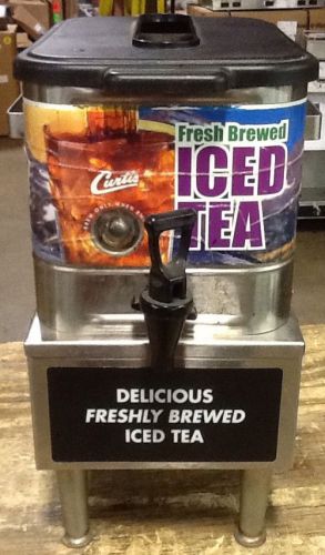 WILBUR CURTIS 3 GALLON ICED TEA DISPENSER WITH STAINLESS STEEL STAND