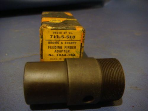 BROWN &amp; SHARPE FEED FINGER ADAPTER 10AA-10A   711-5-510    0310155