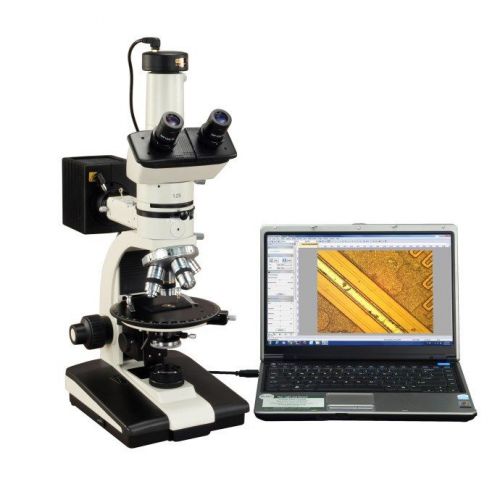 OMAX 50X-787.5X Ore Polarizing Trinocular Microscope+Dual Lights+5MP USB Camera