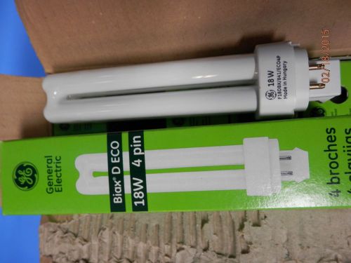 Lot of 110 ge compact  fluorescent lamps 18 watt /841/4pin for sale