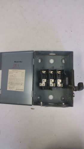 Square D Cat#DU321 Series E1 Type 1 ,30 Amp Safety Disconnect Switch